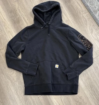 Sudadera con Capucha Carhartt Para Mujer Negra Rain Defender Calce Relajado Talla M 8-10 Foto 1 de 4