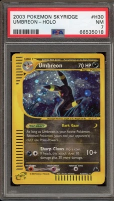 Pokemon Umbreon Skyridge Holo Rare #H30 PSA 7 - Image 1 of 2
