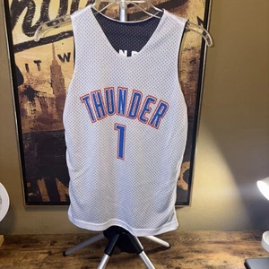 OKC Thunder #1 Youth Size S Reverseable Jersey Excellent Shape NBA - Picture 1 of 7
