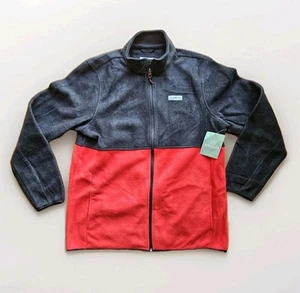 NUEVA Chaqueta Magellan Outdoors Para Hombre Talla L Polar Ártico Bloques de Color Negra Roja - Imagen 1 de 12