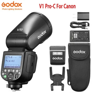 US Godox V1 Pro-C 2.4G TTL HSS Camera Flash Light Speedlite for Canon With SU-1 - Picture 1 of 18