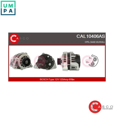 ALTERNATOR CAL10406AS FOR B204E 2.0L 4cyl - Image 1 of 4