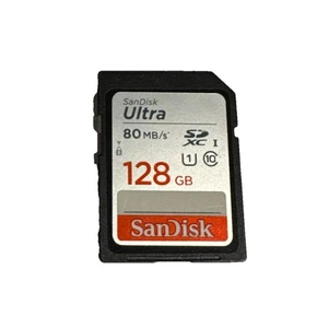 SanDisk 128GB Ultra SDXC card up to 80MB/s speed UHS-I Class 10 U1 memory card - Picture 1 of 1