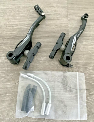 SHIMANO V-BRAKE WITH (2) NEW BOOTS AND NOODLES - Image 1 of 3