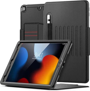 SEYMAC Custodia iPad 9a/7a/8a Generazione, Cover Magnetica, Supporto Multiangolo, Nero - Foto 1 di 12
