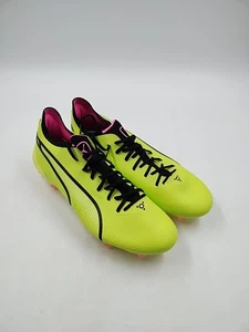 Puma Uomo Taglia 7.5 KING ULTIMATE FG/AG Confezione Fenomenale Tacchetti Calcio Lime (#O2-C6) - Foto 1 di 19