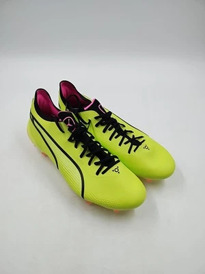 Puma Mens Sz 7.5 KING ULTIMATE FG/AG Phenomenal Pack Lime Soccer Cleats (#O2-C6) - Image 1 of 4