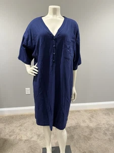 Camisón Earth Angels Talla OS Azul Manga Corta Cuello en V Cottagecore Comfortcore - Imagen 1 de 7