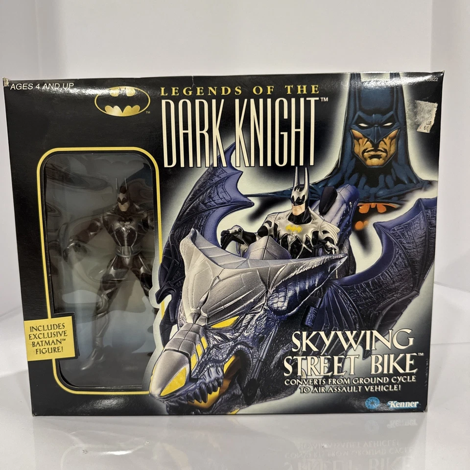 1996 Legends of The Dark Knight Skywing Street Bike With Batman Figure