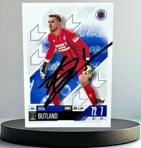 Jack Butland (Rangers) Hand Signed Card Topps Match Attax 2024/25 - Picture 1 of 2