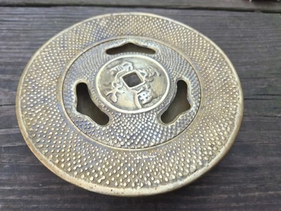 Vintage 7” Japanese Incense Burner "Kan'ei Tsuho Coin" On Lid Cast Iron ￼ - Image 1 of 4