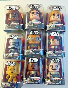 LOT 9 MIGHTY MUGGS STAR WARS C3P-0, CHEWY, LEIA, KAZ KANATA, CAPT PHASMA, REY+3 - Picture 1 of 12