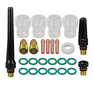 TIG Stubby Gas Lens Collet Body Kit For DB SR WP 17 18 26 TIG Welding Torch 26pk - Picture 1 of 8