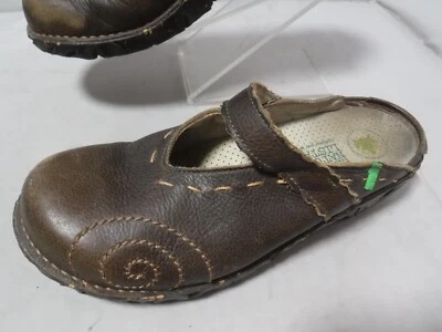 El Naturalista Iggdrasil 棕色鞋 Mary Jane Clogs 舒适美国 8.5 码 39 码 — 第 1/4 张图片