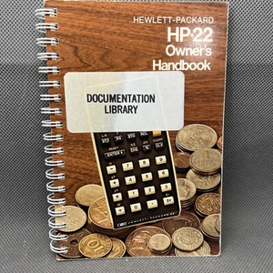 HP-22 Owner’s Handbook, Very Good With All Registration Cards - Picture 1 of 3