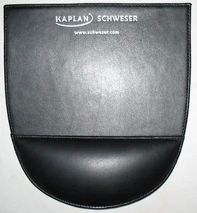 BLACK Comfort Wrist Support Mat Mouse Pad Computer PC Laptop VINYL - AD - Picture 1 of 1