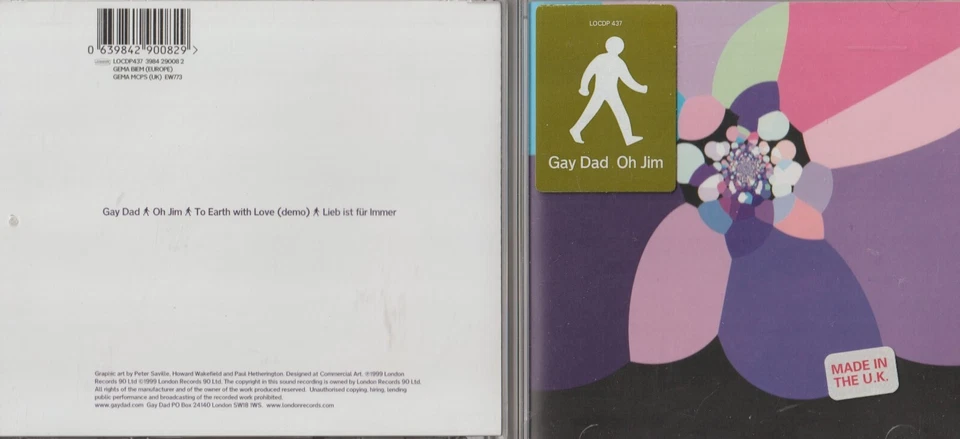 GAY DAD Oh Jim/To Earth With Love/Liebist fur Immer CD Single LIKE NEW Foto 1 de 1
