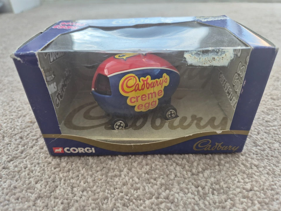 1998 CORGI CLASSICS CADBURY'S CREME EGG MINI CAR IN ORIGINAL BOX 57501 NEW - Image 1 of 4