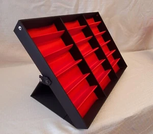 Luxury 18-Grid Sunglasses Display Case - Eyewear Organizer Storage Box - Picture 1 of 14