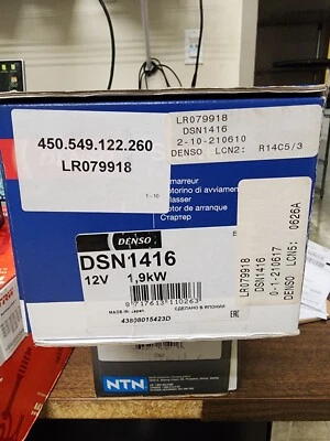 Оригинальный стартер двигателя Denso DSN1416 LAND ROVER RANGE ROVER SPORT 5,0 л 💠 - Изображение 1 из 2