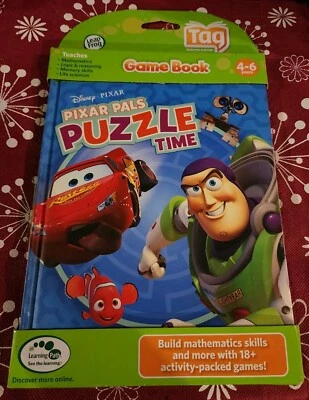  NEW LeapFrog TAG Disney's Pixar Pals Puzzle Time Game Book - Image 1 of 2