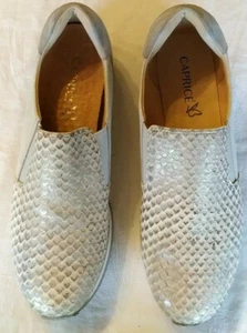 Schuhe Halbschuhe Cabrice Sohle rausnehmbar 25,5 cm gr.37 38 beige mit gold - Bild 1 von 12