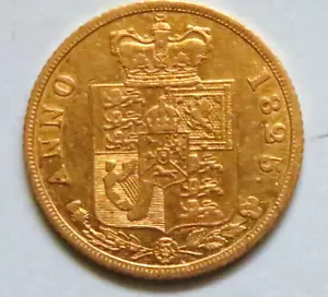 Great Britain. 1825 George 1111 - Half Sovereign.. aVF - Trace Lustre - Picture 1 of 2