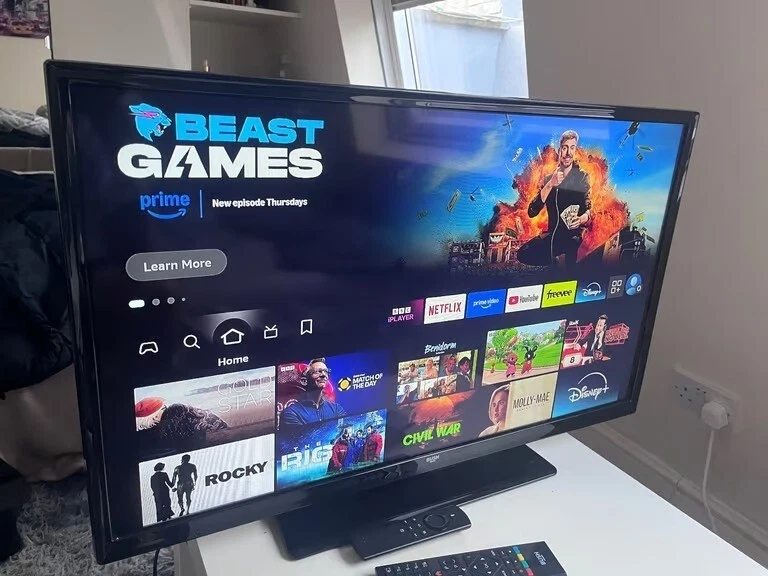 19" BUSH DVD BUILT-IN FREEVIEW BUILT IN HD READY LED TV WITH REMOTE CONTROL - Image 1 of 1