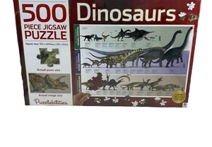Dinosaurs -500 Piece Educational Jigsaw Puzzle..Puzzlebilities - New / Sealed!!! - Picture 1 of 4