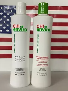 Chi Enviro Smoothing Treatment Virgin Resistant Hair 12 oz + a purity shampoo - Picture 1 of 2