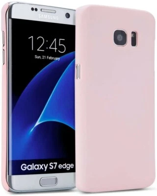 Funda rígida de plástico para PC Samsung Galaxy S7 Edge - rosa polvo Foto 1 de 4