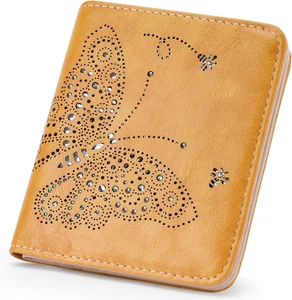 Small RFID Wallet Women Ultra Thin Slim Womens Wallet Mini Compact Bifold Pocket - Picture 1 of 12