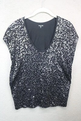 Garnet Hill Sleeveless Frontal Sequins Tunic-Size XS-Whimsigoth-Event — 第 1/4 张图片