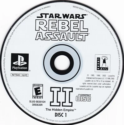 Star Wars: Rebel Assault II (Sony Playstation 1, PS1, Disc 1) **DISC ONLY** - Image 1 of 2