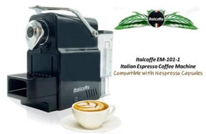 Italcoffe Italian Espresso Coffee Machine Compatible with Nespresso Capsules - Picture 1 of 14