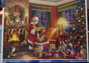 Santas Big Night White Mountain Jigsaw Puzzle 1000pc 2023 Sealed Christmas - Picture 1 of 2