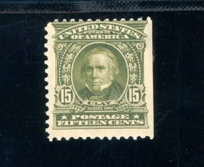 USAstamps Unused FVF US Serie of 1902 Henry Clay Scott 309 OG MHR - Image 1 of 2