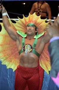 RICKY THE DRAGON STEAMBOAT VINTAGE 8x10 COLOR PHOTO ROH ECW WWF NXT AEW NXT WWE - Picture 1 of 1