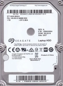 ST1000LM024 p/n: HN-M101MBB/SZ2 s/n: S34 2016 1TB SATA *PAUNI_L2958*PA VID=0011 - Picture 1 of 2
