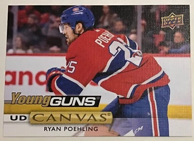 2019-20 RYAN POEHLING UPPER DECK SERIES 2 UD CANVAS YOUNG GUNS #C226 CANADIENS - Image 1 of 2