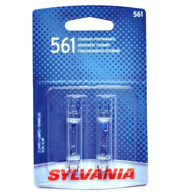 Sylvania Basic 561 12.42W Two Bulbs Interior Under Hood Engine Light Replacement - Image 1 of 4