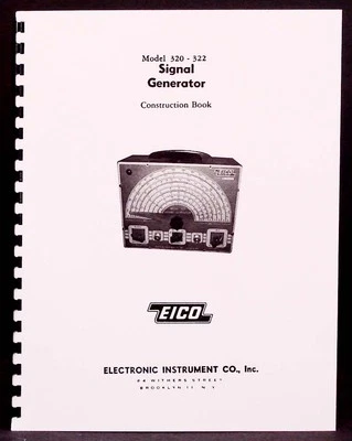Manual de construcción del generador de señal EICO modelo 320 322 Foto 1 de 2