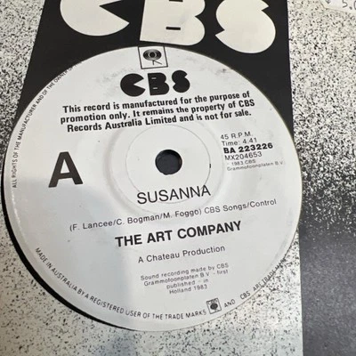 THE ART COMPANY *Susanna * ORIGINAL 1983 SPAIN 12" Single Australian Promo Rare - Image 1 of 4