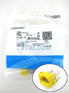 Commscope Systimax MGS400-123 GigaSpeed Cat6 M-Series Modular Jack Yellow ~STSI - Picture 1 of 5