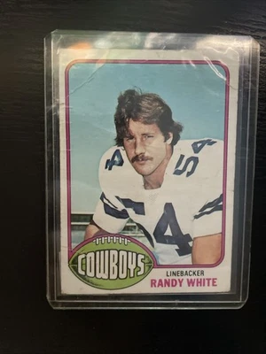 1976 Topps Football - #158 Randy White (RC) HOF Vintage Cowboys Sports Card - Image 1 of 2