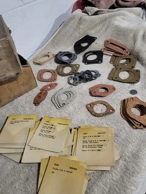 LARGE LOT Vintage Water Outlet GASKETS Assortment Nash Olds Chrysler Ford Buick - Image 1 of 4