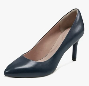 Rockport Women’s Shoes Total Motion Navy 75mm point pumps heels Size 7 - Picture 1 of 10