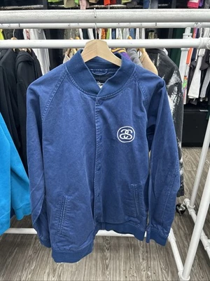 Куртка-бомбер Blue Stussy Varsity - Изображение 1 из 2