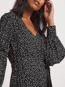 Jd Williams Balloon Ruffle Sleeve Swing Dress Size 28 New with Tags RRP £19 - Picture 1 of 4