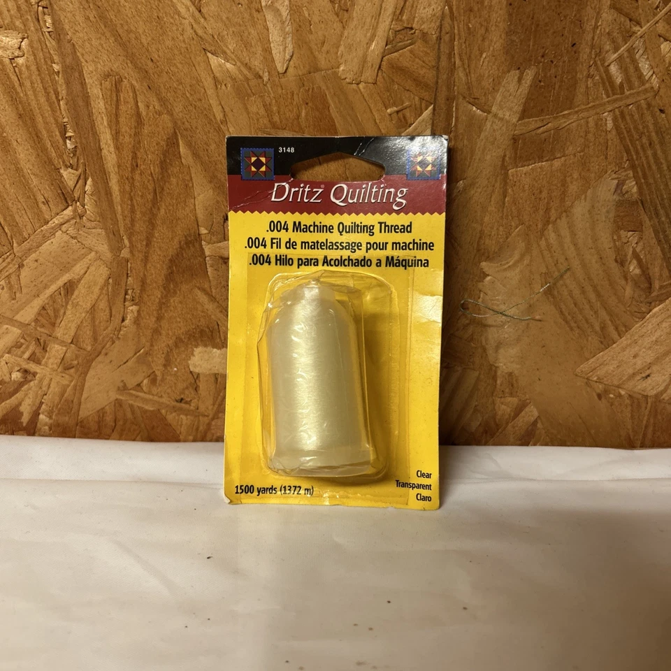 Dritz ~ (3148) - .004 Machine Quilting Thread - Clear, 1500 yd 7e - Image 1 of 3